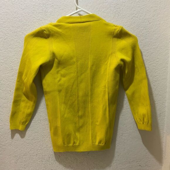 M MISSONI Yellow V Neck Knit Lightweight Cardigan size 6 - Picture 6 of 10